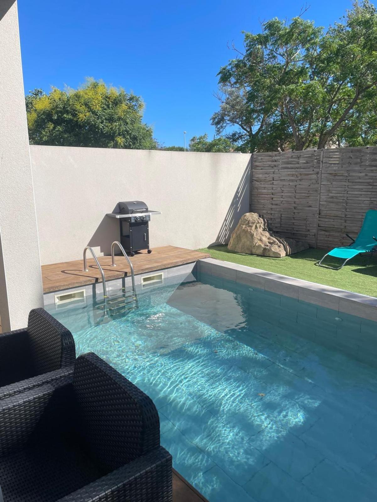 Villa Design Cap Dagde Piscine Et Plage Le Grau-d'Agde Luaran gambar